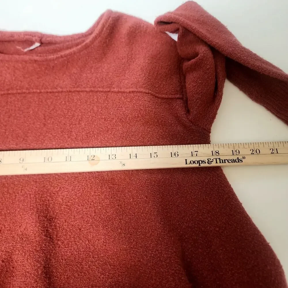 Free People Top Womens S handkerchief oversized plush comfy cozy boho lagenlook